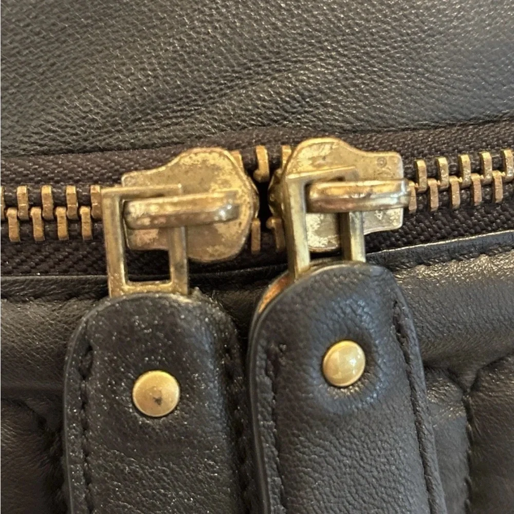 VTG Chloe Brown Quilted Leather Shoulder Bag
